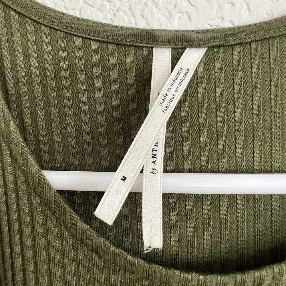Anthropologie Kingsolver Racerback Ribbed Midi Dress - Picture 10 of 10